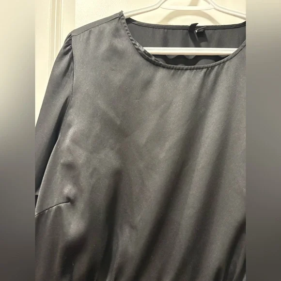 Vero Moda Black Satin Dress 16 - Picture 8 of 9